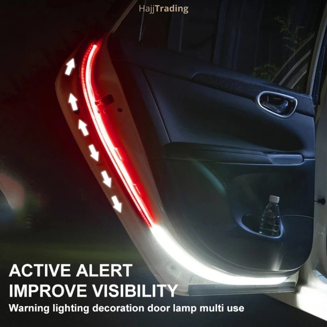 Car Door Warning Strip Lights โ Dual Color Red & White