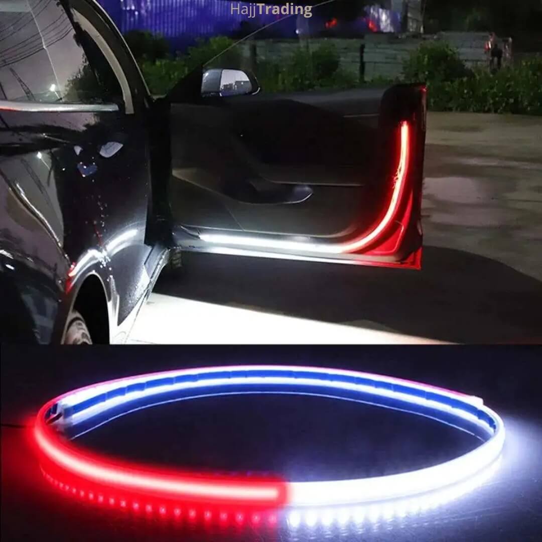 Car Door Warning Strip Lights โ Dual Color Red & White