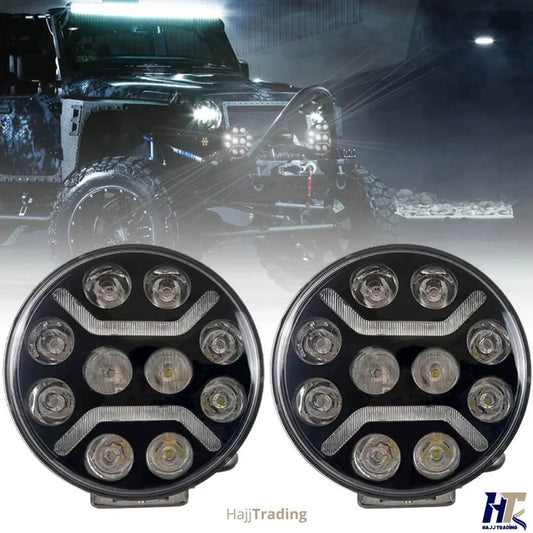 9-Inch LED Driving Light – 5 Modes, IP67 Waterproof, 12V–24V