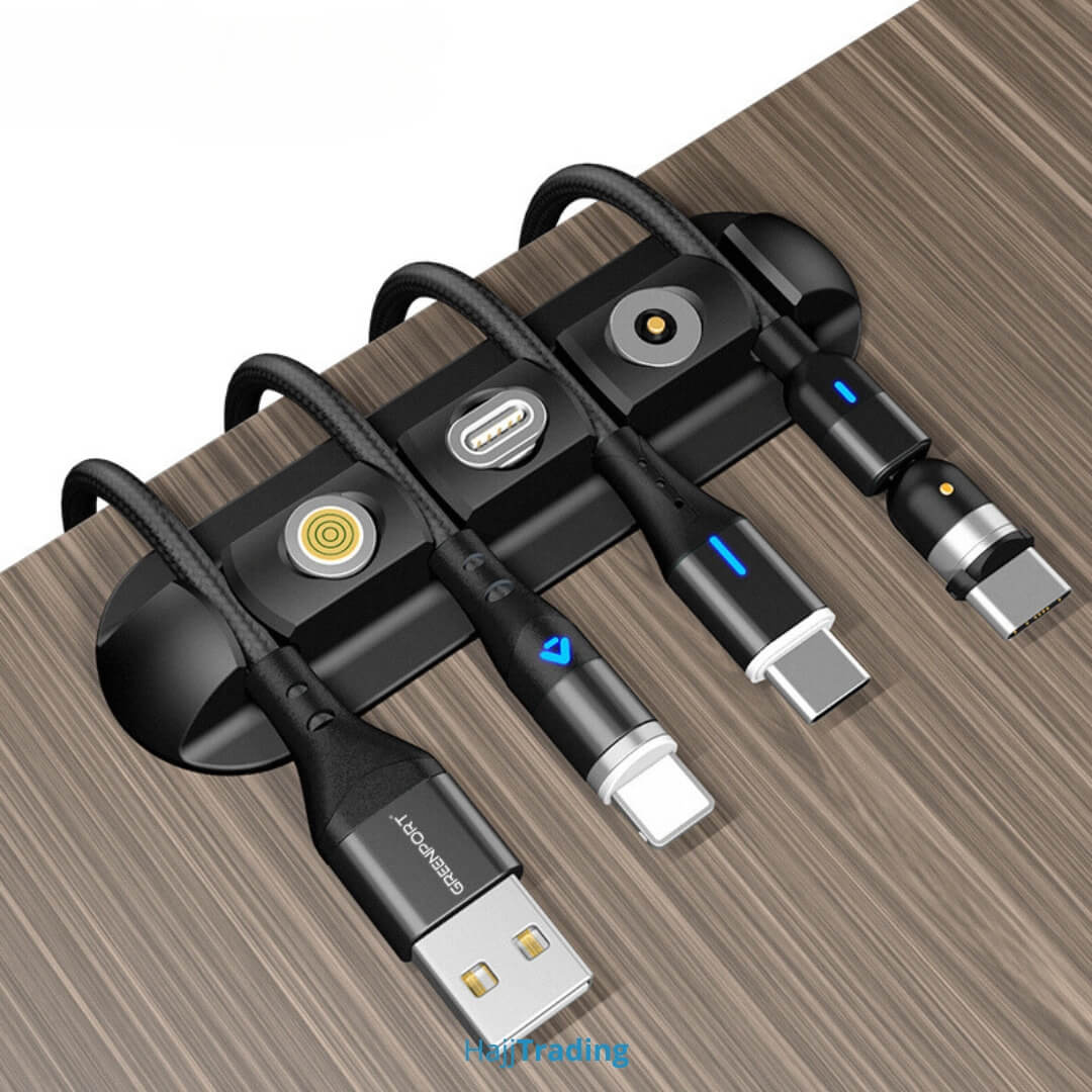 Cable Organizer Clips – Adhesive Wire Holder for Desk, Car & Home