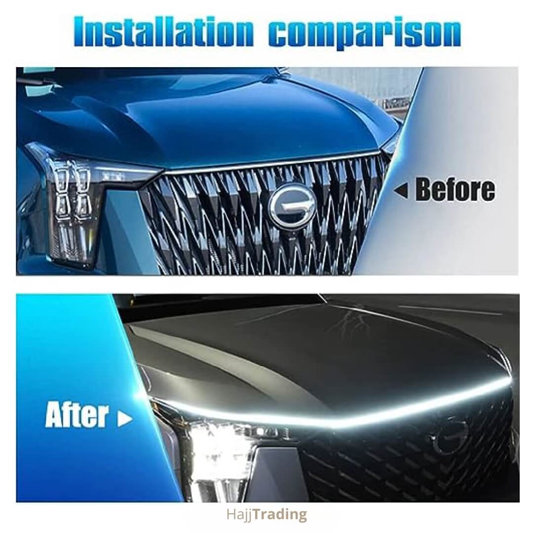 RGB LED Hood Light Strip ā App & Remote Control, 12V
