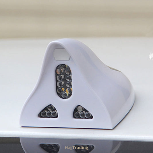 Car Shark Fin Antenna with Solar Power – 18 LED Lights + Remote – Waterproof