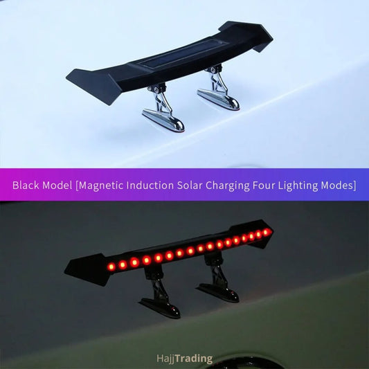 Solar Mini Spoiler LED Tail Light – Flashing Red Warning Light