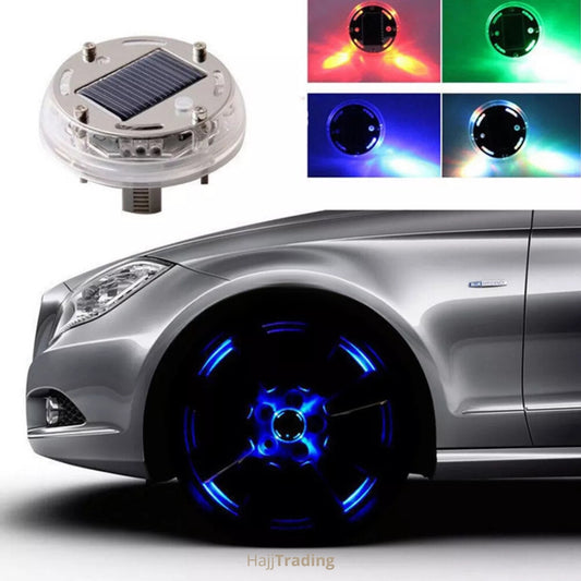 Solar Car Wheel Rim Lights – RGB Colorful, Waterproof