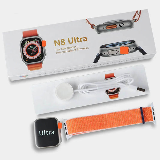 N8 Ultra Smart Watch – 2.02″ Display, Health Tracker, Compatible with Android/iOS