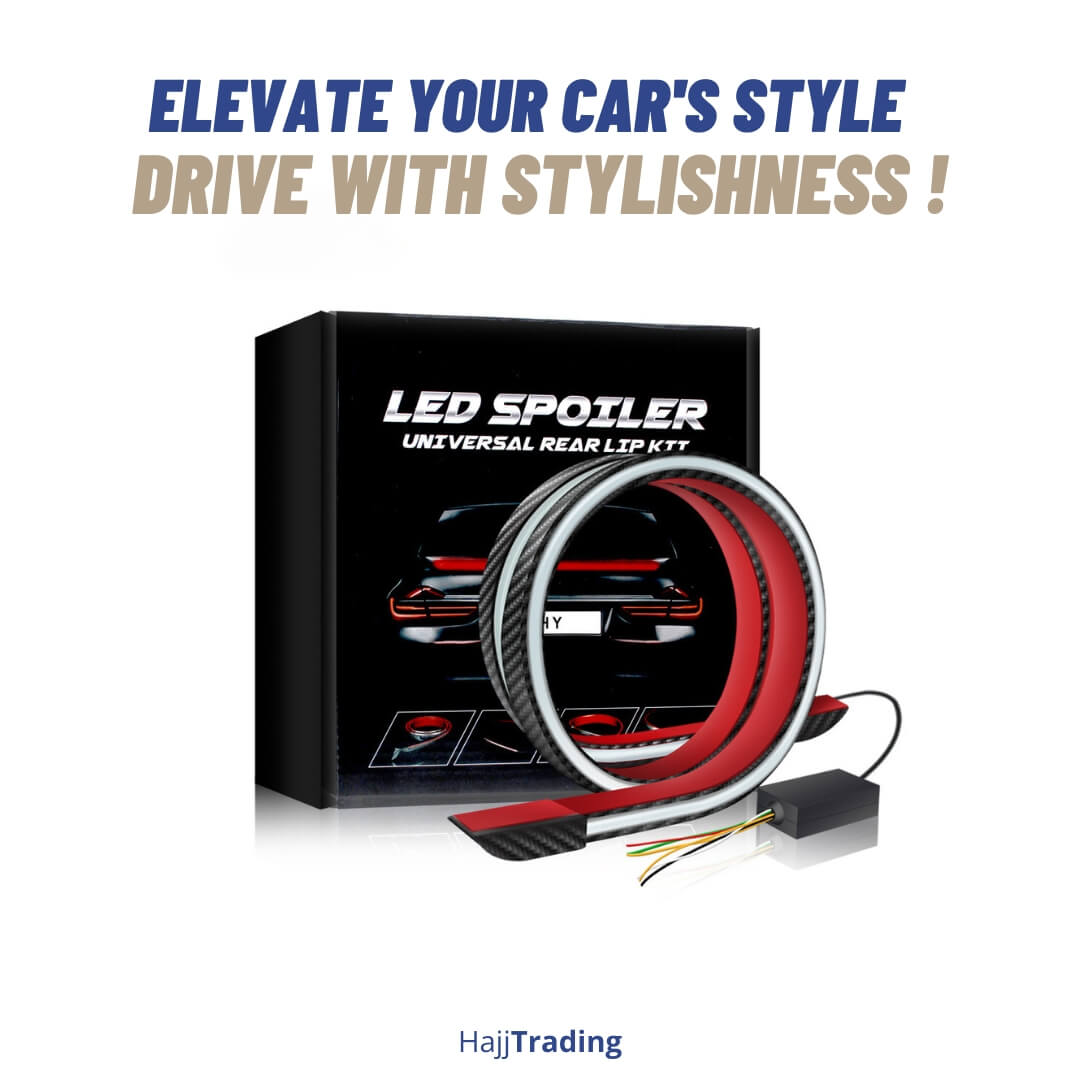 Carbon Fiber LED Spoiler Light ā Dynamic Tail Brake & Turn Signal
