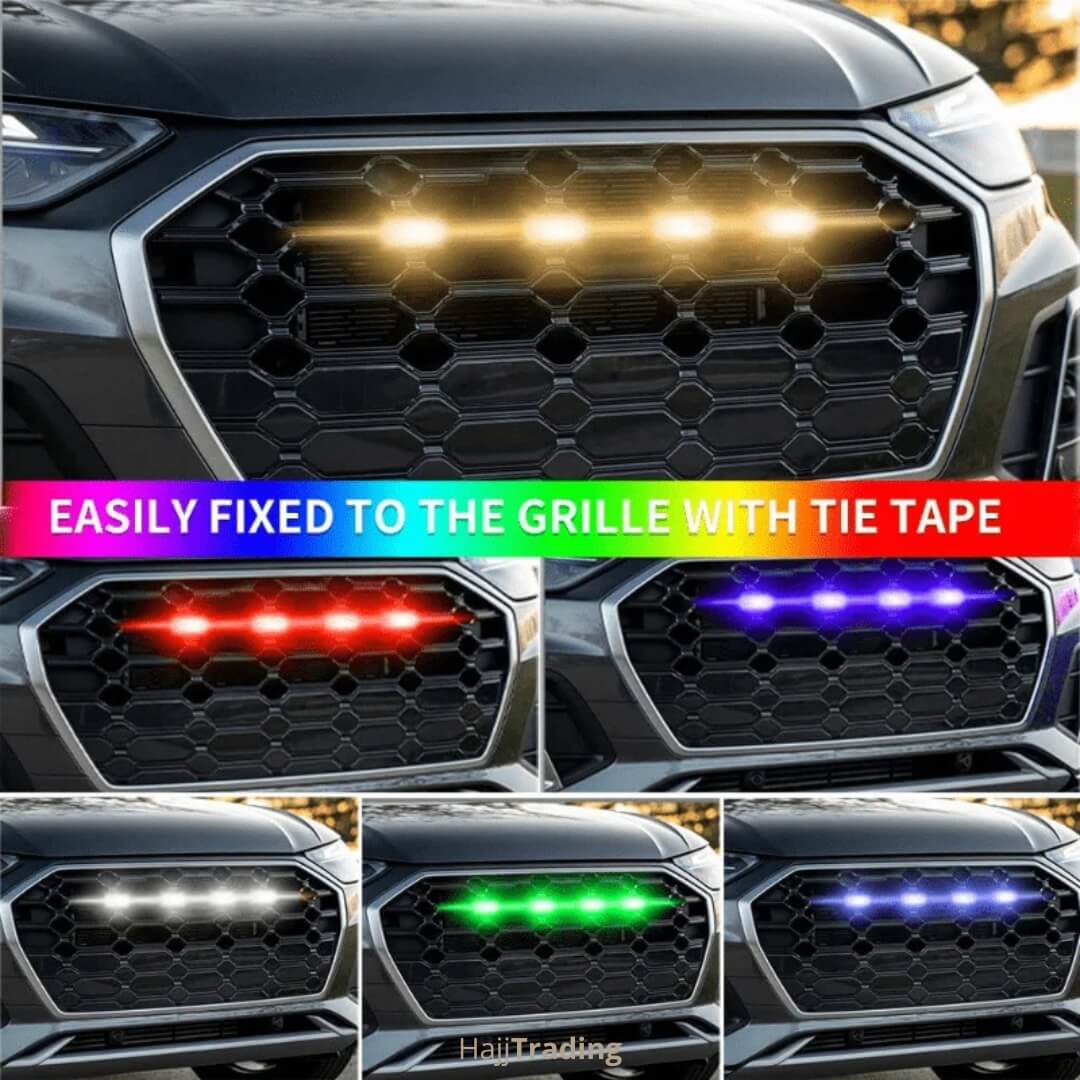 RGB Front Grille LED Lights – App Control, 12V/24V Waterproof