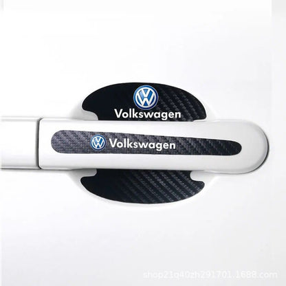 Carbon Fiber Black Car Door Anti-Scratch Protector Set