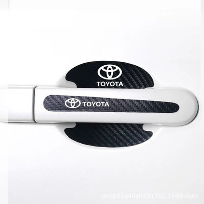 Carbon Fiber Black Car Door Anti-Scratch Protector Set