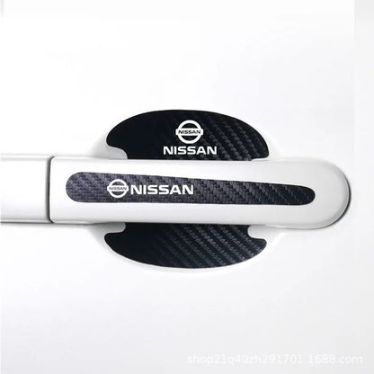 Carbon Fiber Black Car Door Anti-Scratch Protector Set