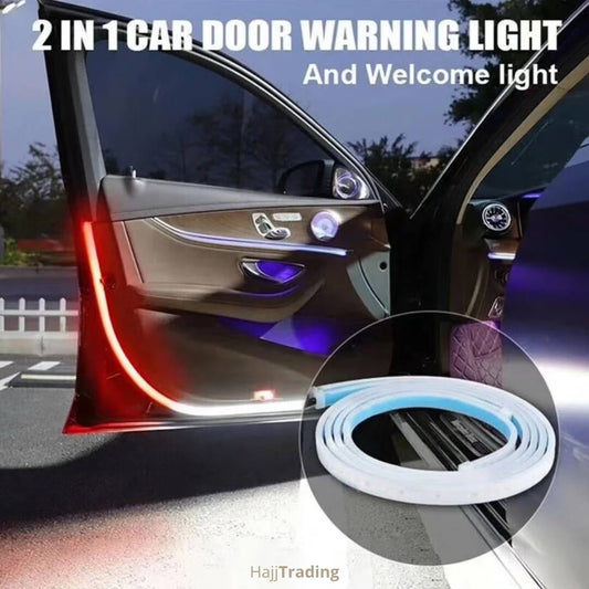Car Door Warning Strip Lights – Dual Color Red & White