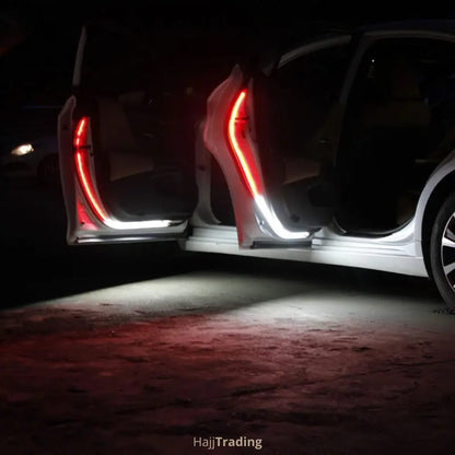Car Door Warning Strip Lights – Dual Color Red & White