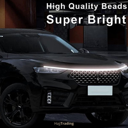Dynamic LED Hood Light Strip – White & Amber DRL Signal