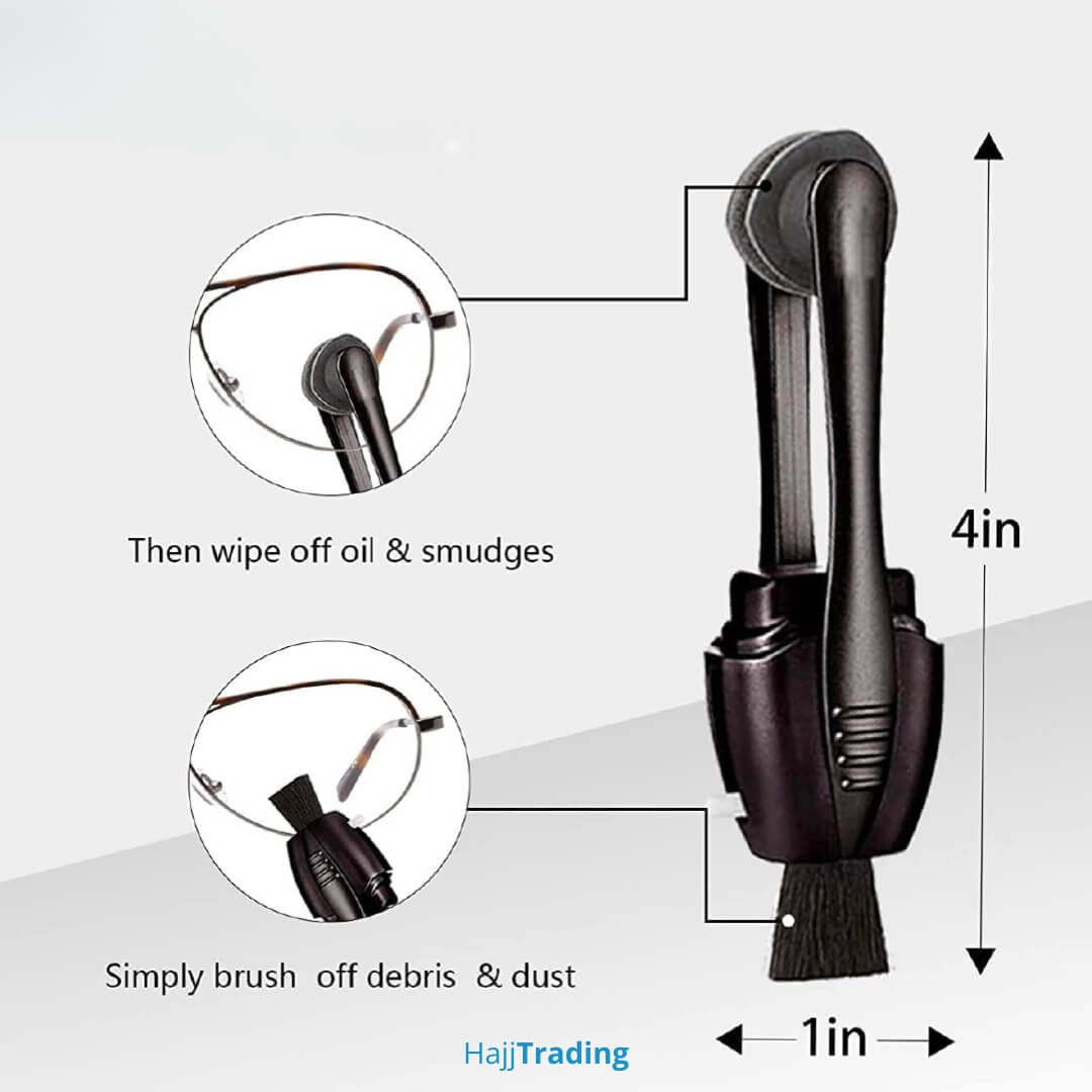 Mini Eyeglass Lens Cleaner – Portable Smudge Remover