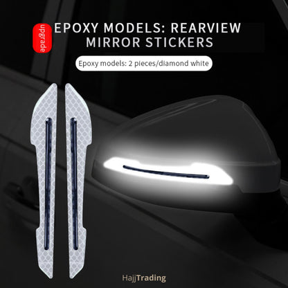 Reflective Mirror Stickers – Fluorescent, Waterproof Safety Set