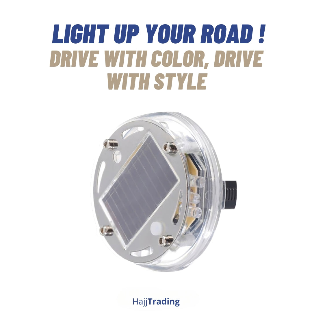 Solar Car Wheel Rim Lights – RGB Colorful, Waterproof