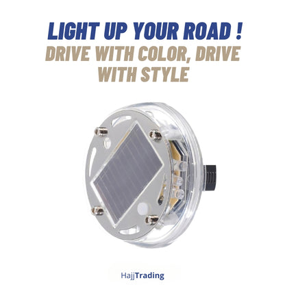 Solar Car Wheel Rim Lights – RGB Colorful, Waterproof