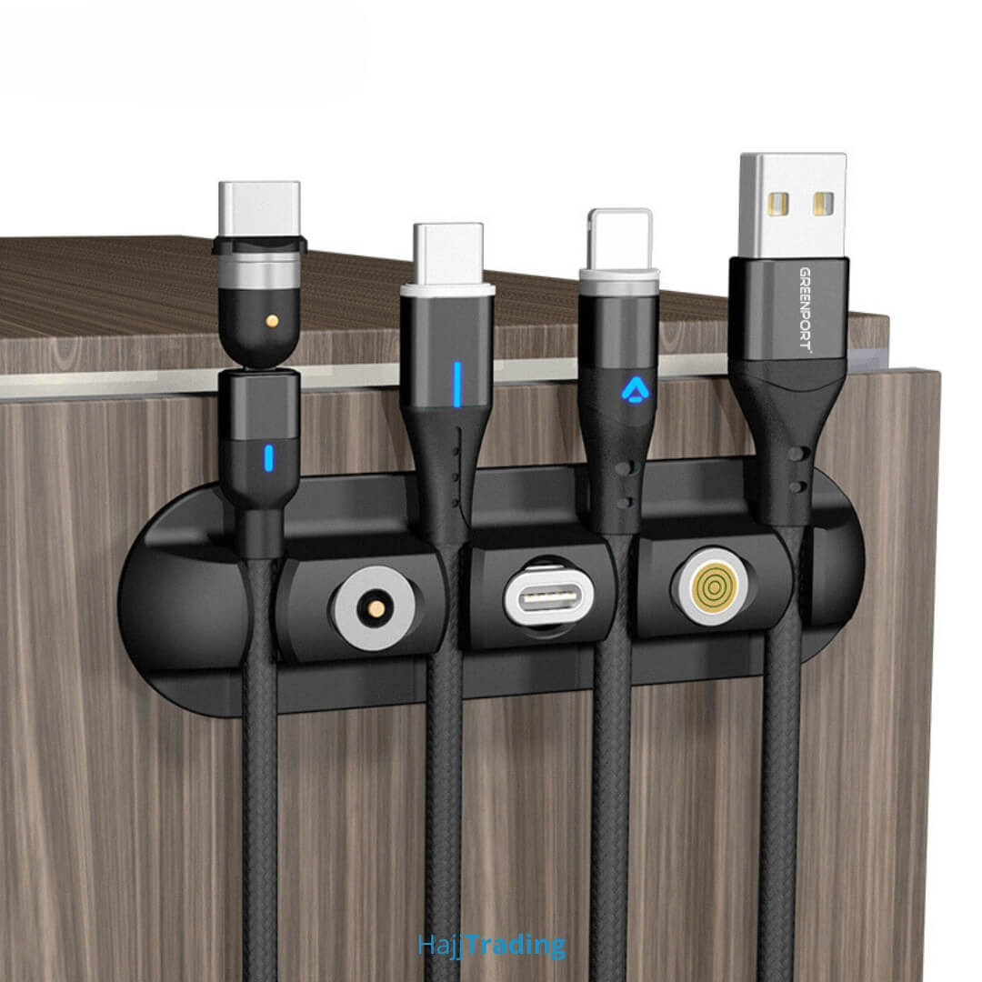 Cable Organizer Clips – Adhesive Wire Holder for Desk, Car & Home
