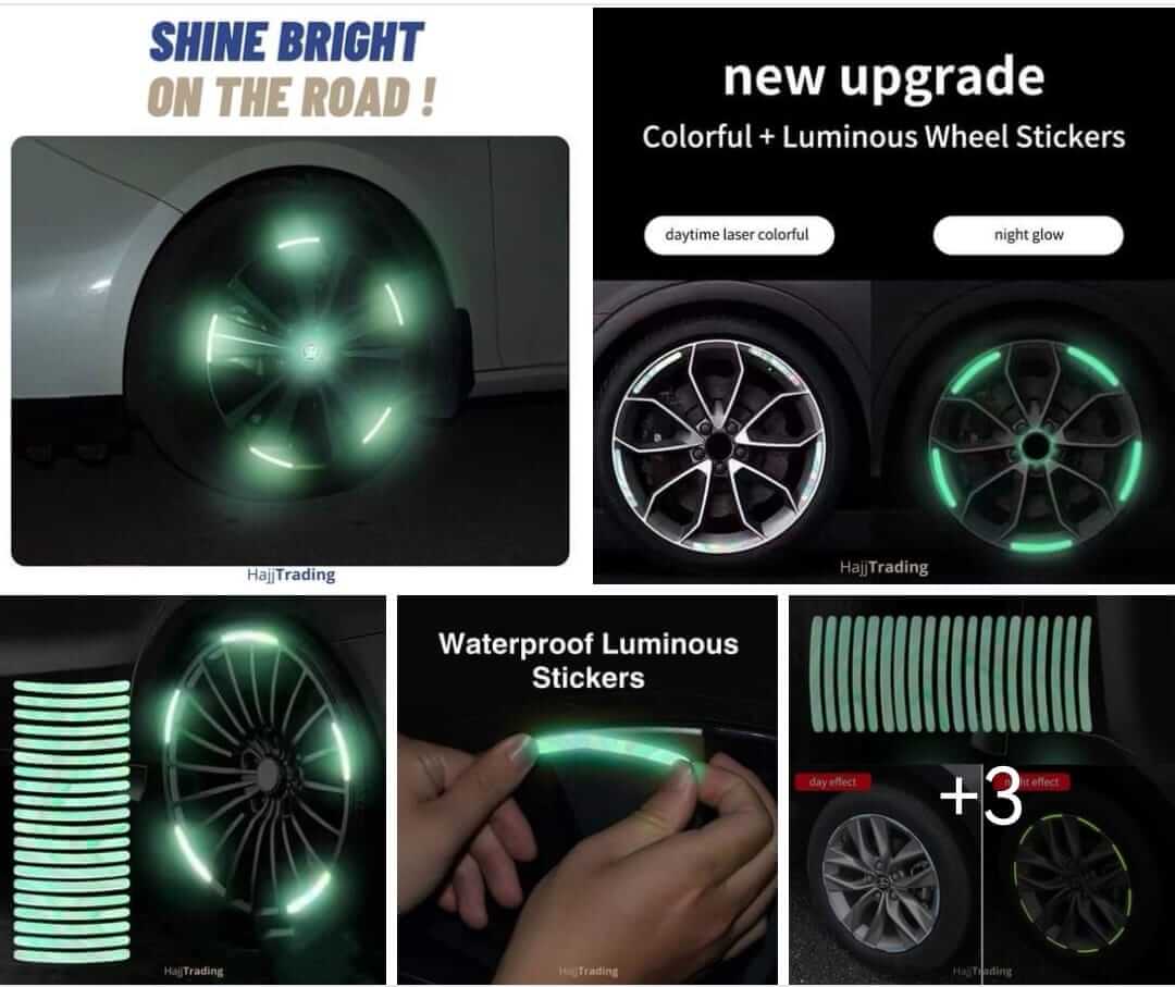 Luminous Reflective Wheel Stickers
