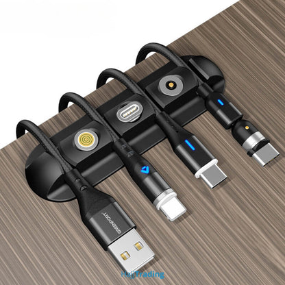 Cable Organizer Clips – Adhesive Wire Holder for Desk, Car & Home