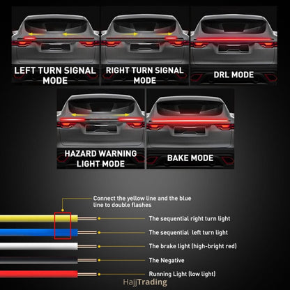 Carbon Fiber LED Spoiler Light – Dynamic Tail Brake & Turn Signal
