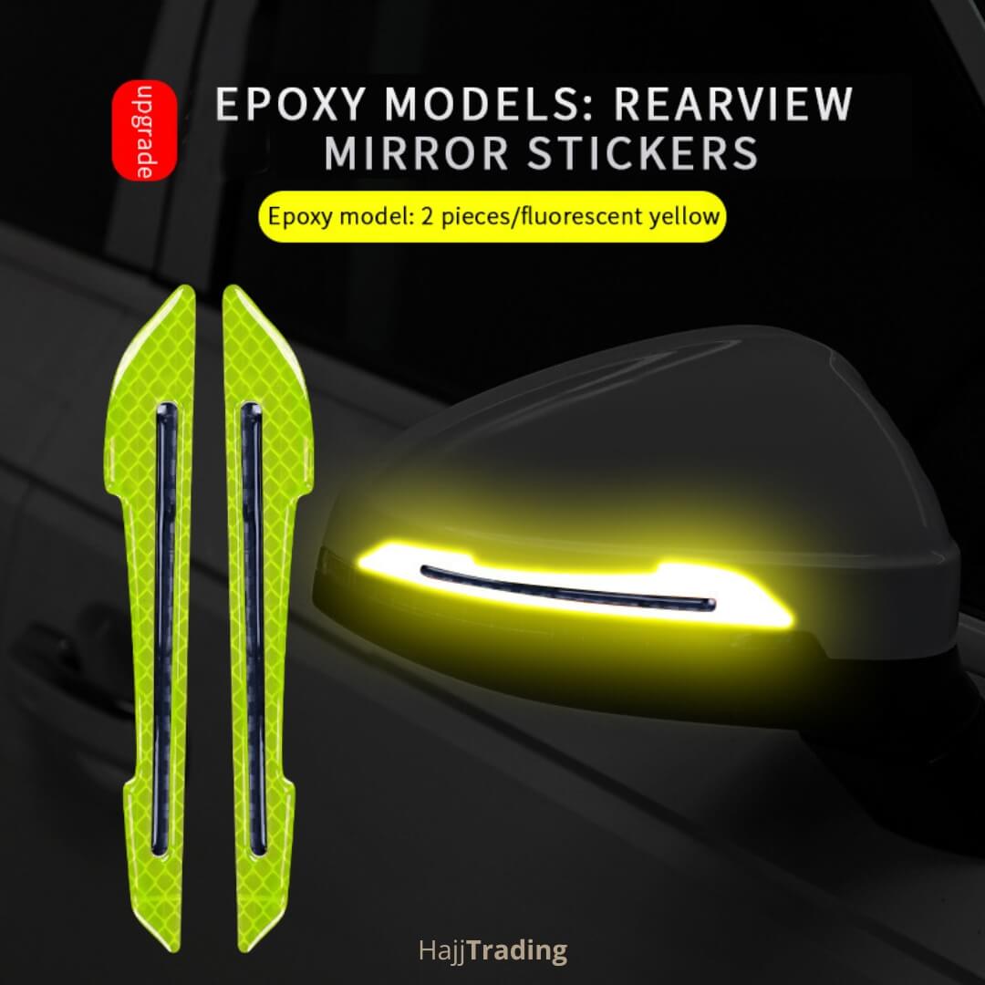 Reflective Mirror Stickers – Fluorescent, Waterproof Safety Set