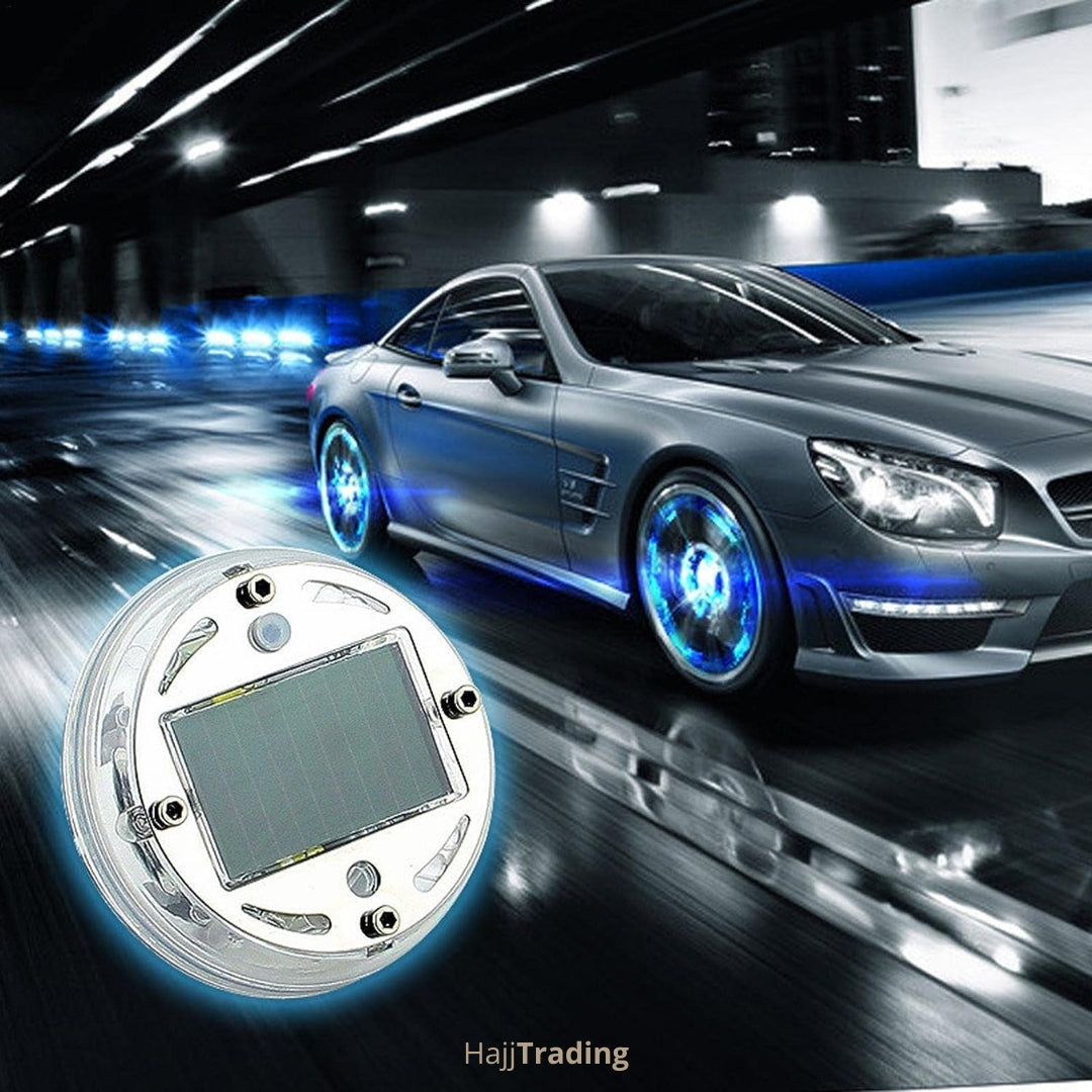 Solar Car Wheel Rim Lights – RGB Colorful, Waterproof