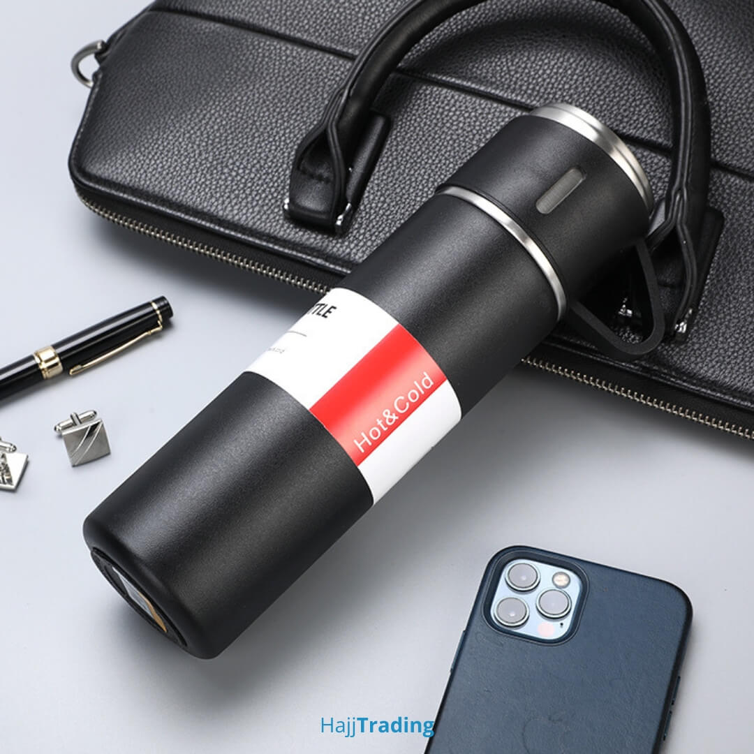 Portable Thermos Bottle – 500ml Stainless Steel, 8–12hr Heat Retention