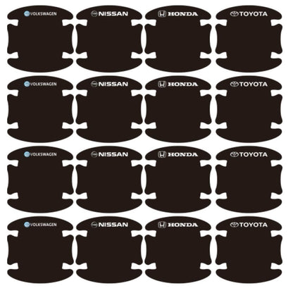 Carbon Fiber Black Car Door Anti-Scratch Protector Set