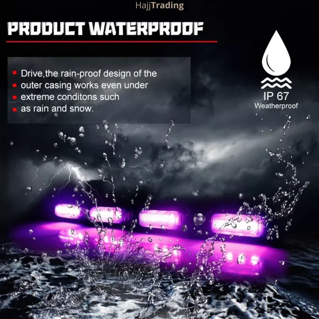 RGB Front Grille LED Lights – App Control, 12V/24V Waterproof