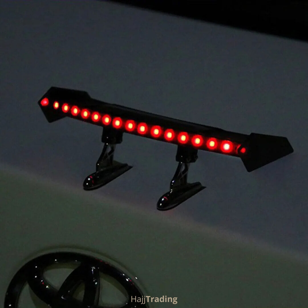 Solar Mini Spoiler LED Tail Light – Flashing Red Warning Light