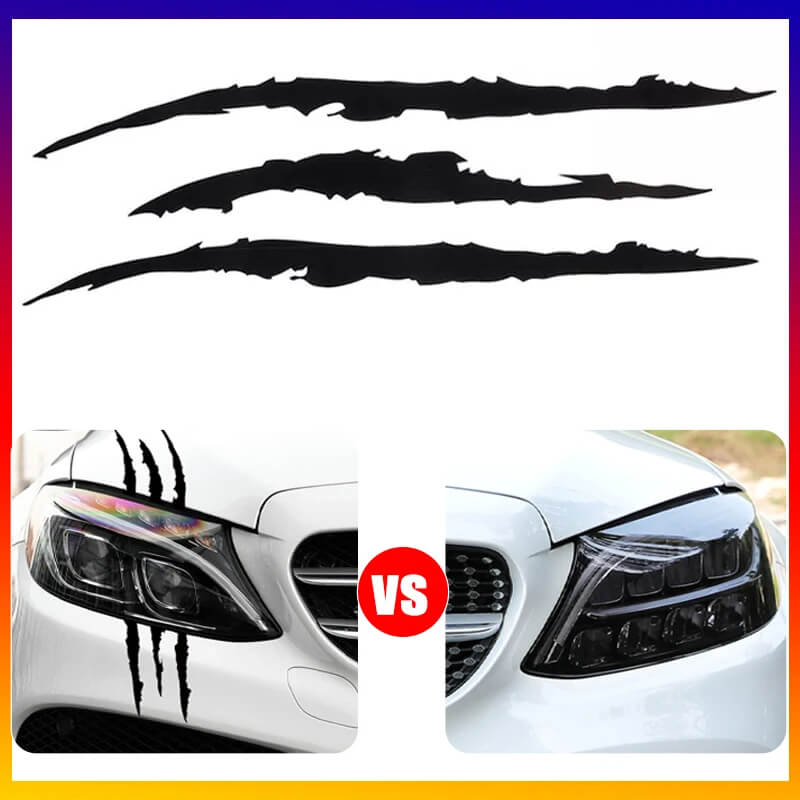 Monster Claw Car Sticker – Vinyl Scratch Decal for Car Body, Headlights, Hood