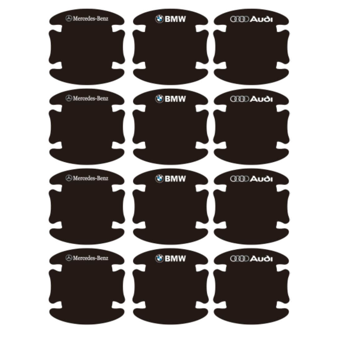 Carbon Fiber Black Car Door Anti-Scratch Protector Set