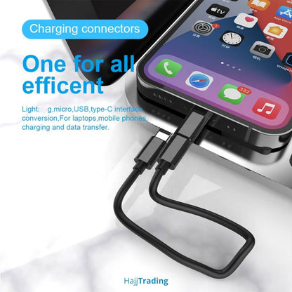 6-in-1 Portable Storage Box – SIM, Cable, Converters & Phone Stand
