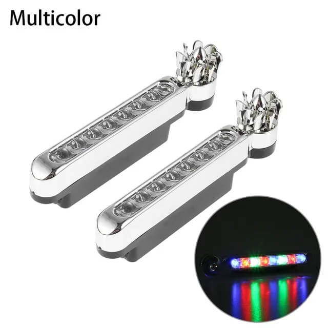 8 LED Wind-Powered Car Lights – Wireless Fan Style, Universal Fit