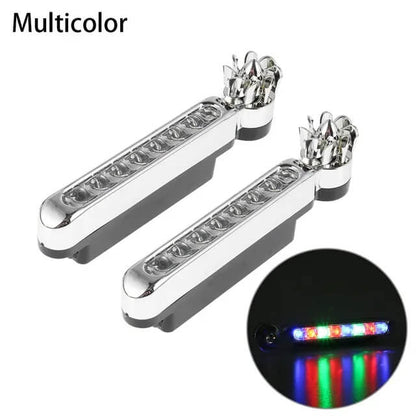 8 LED Wind-Powered Car Lights – Wireless Fan Style, Universal Fit