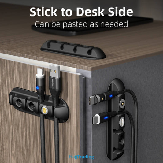 Cable Organizer Clips – Adhesive Wire Holder for Desk, Car & Home