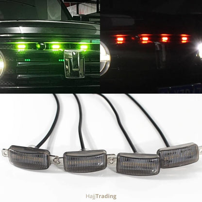 RGB Front Grille LED Lights – App Control, 12V/24V Waterproof
