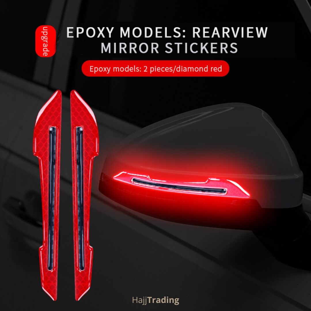 Reflective Mirror Stickers – Fluorescent, Waterproof Safety Set