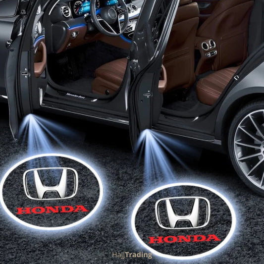Car Door LED Logo Projector Lights – Rechargeable, Wireless, Smart Sensor, 2pcs Set