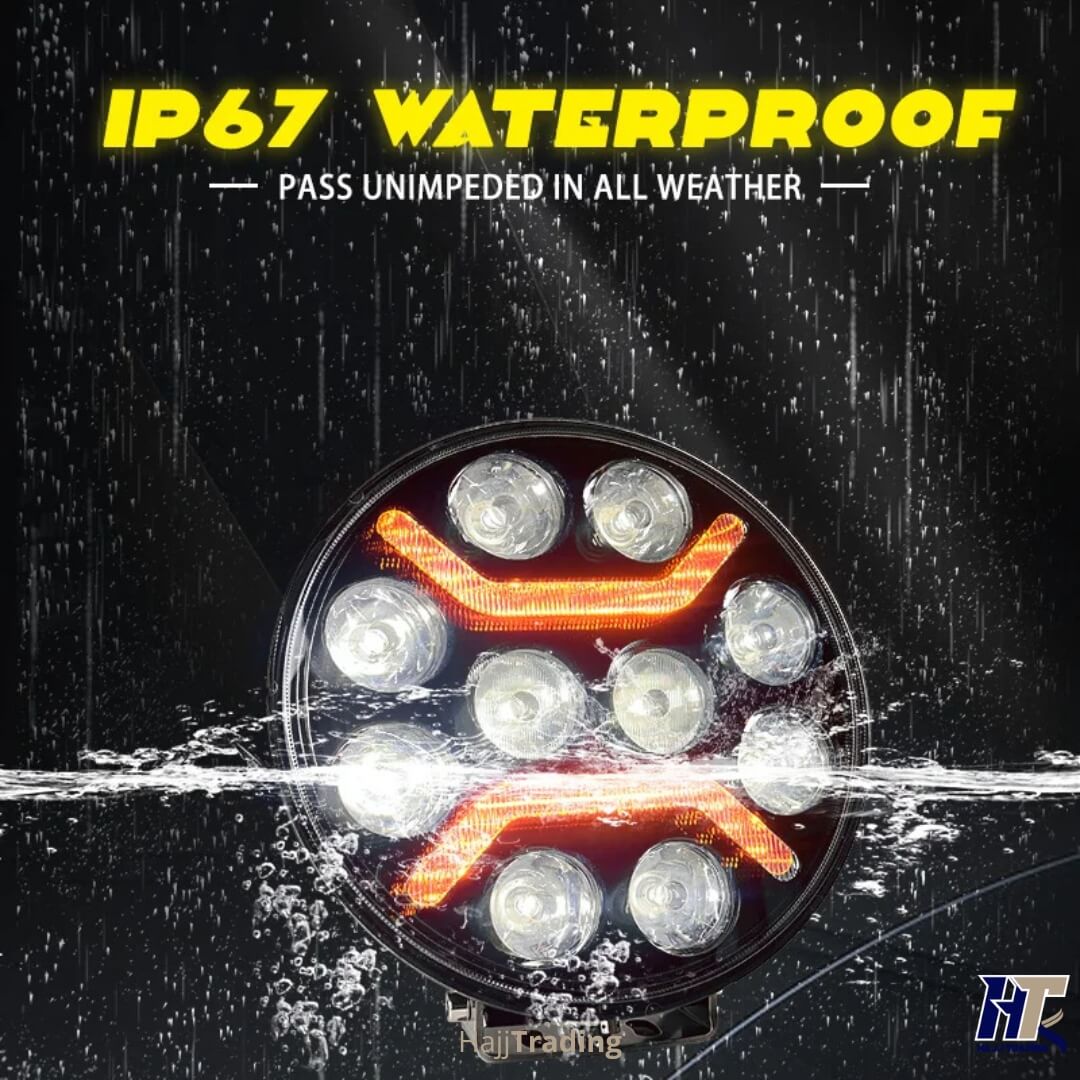 9-Inch LED Driving Light – 5 Modes, IP67 Waterproof, 12V–24V