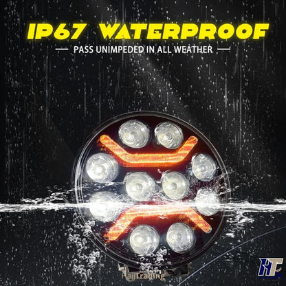 9-Inch LED Driving Light – 5 Modes, IP67 Waterproof, 12V–24V