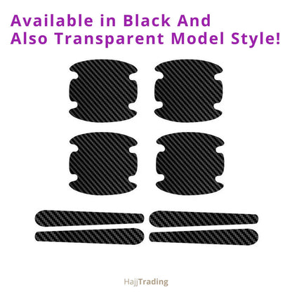Carbon Fiber Black Car Door Anti-Scratch Protector Set