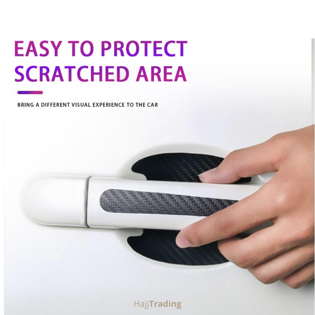 Carbon Fiber Black Car Door Anti-Scratch Protector Set