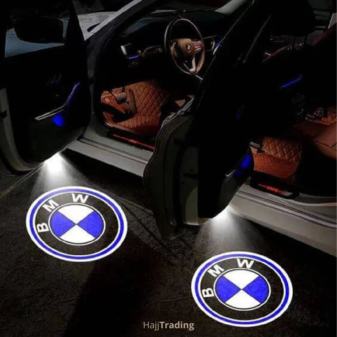 Car Door LED Logo Projector Lights – Rechargeable, Wireless, Smart Sensor, 2pcs Set