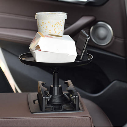 Car Steering Food Tray with Phone Holder – 360° Rotating Mount