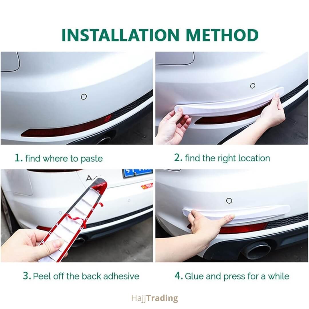 Bumper Protector Strips – Anti-Collision, Waterproof PVC (White/Gray)