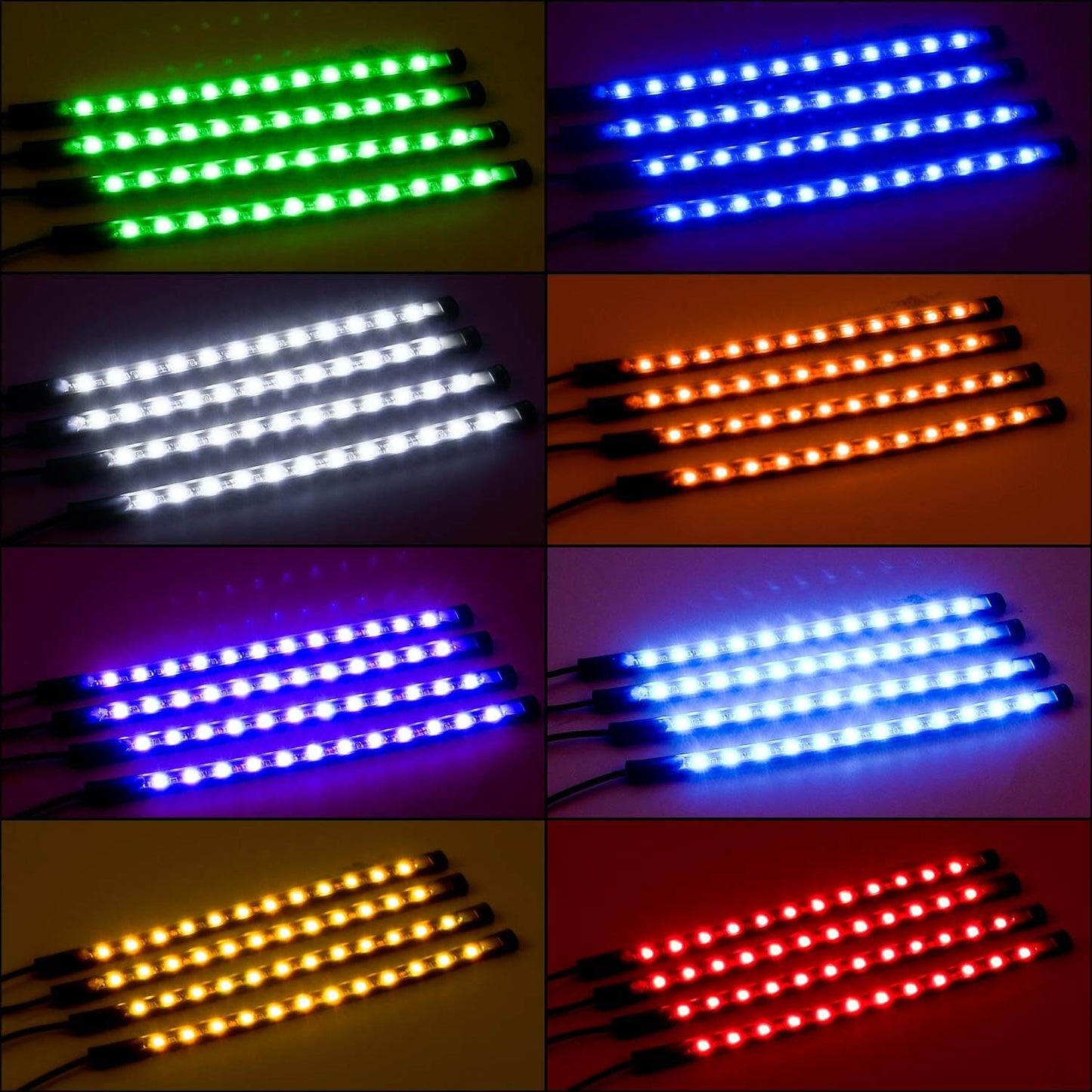 Car Ambient Interior Lighting Kit Universal Fit