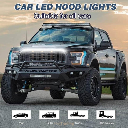 RGB LED Hood Light Strip –  App & Remote Control, 12V