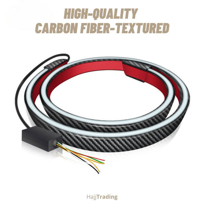 Carbon Fiber LED Spoiler Light – Dynamic Tail Brake & Turn Signal
